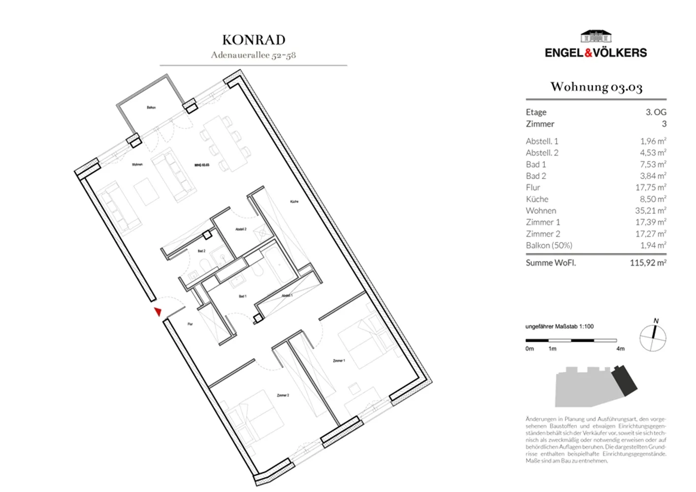 3 Zimmer Wohnung mit 115 m² in Hamburg – Bild 8