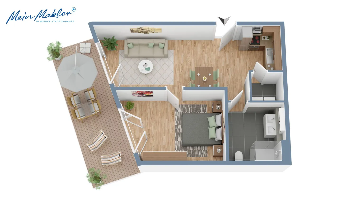 2 Zimmer Wohnung mit 56 m² in Euskirchen – Bild 11
