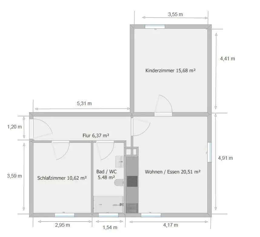 3 Zimmer Wohnung mit 57 m² in Regensburg – Bild 10