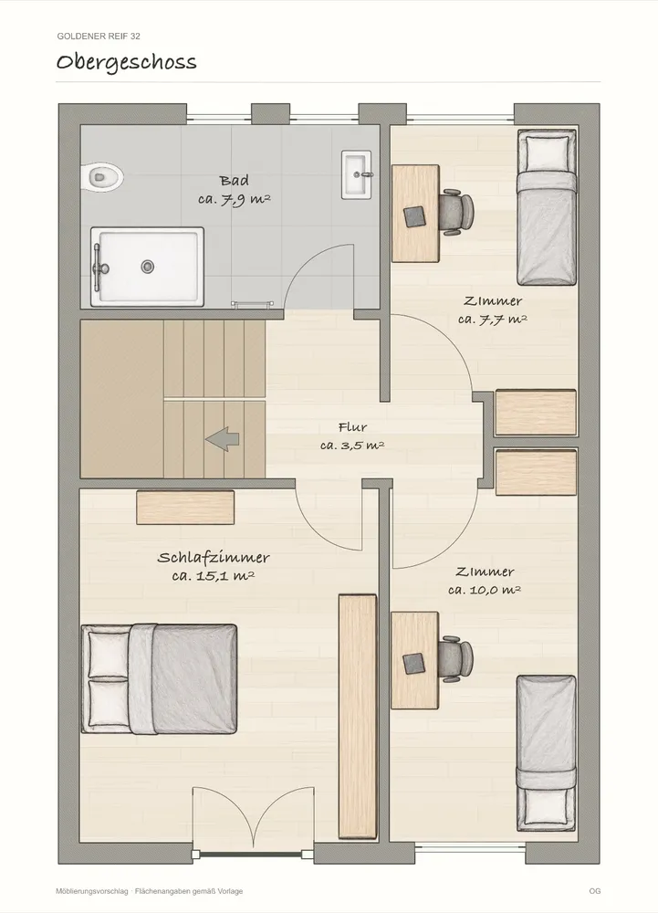 4 room apartment with 99 m² in Bremen – Photo 6