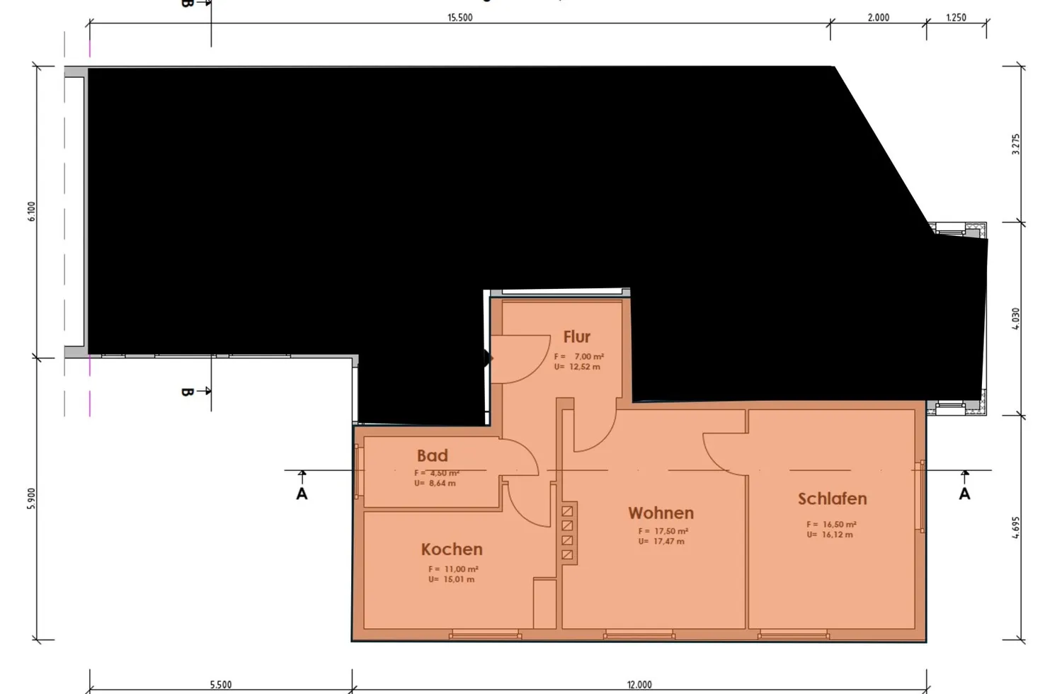 2 Zimmer Wohnung mit 57 m² in Hannover – Bild 1