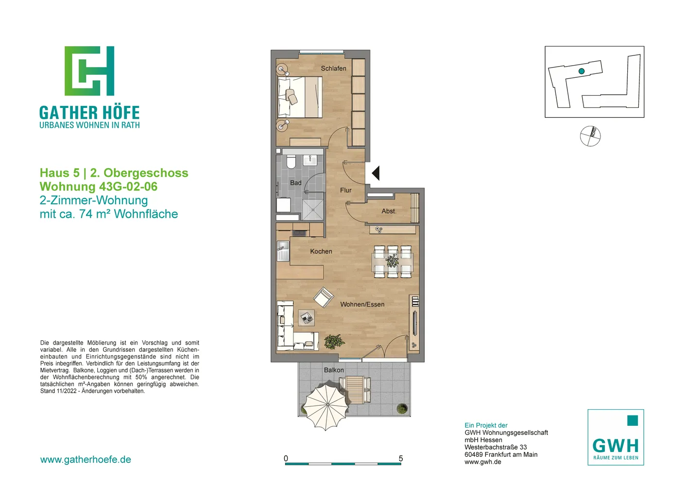 2 Zimmer Wohnung mit 69 m² in Düsseldorf – Bild 11