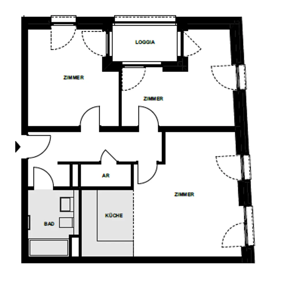 3 Zimmer Wohnung mit 74 m² in Hamburg – Bild 3