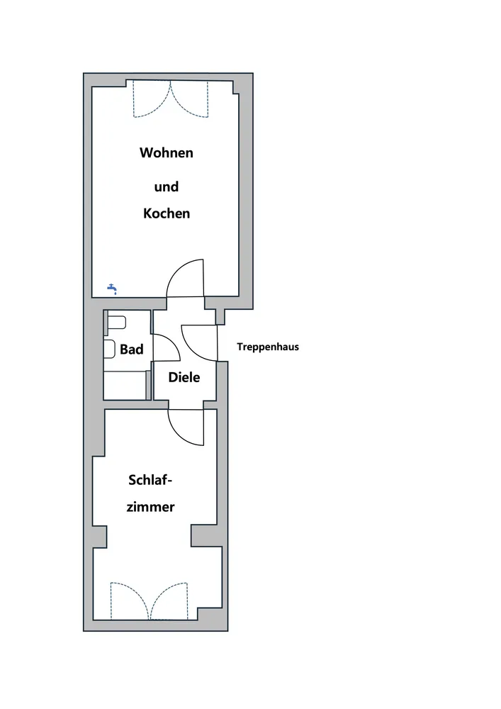 2 room apartment with 37 m² in Düsseldorf – Photo 10