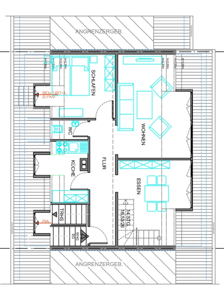 4 Zimmer Wohnung mit 70 m² in Stuttgart – Bild 2