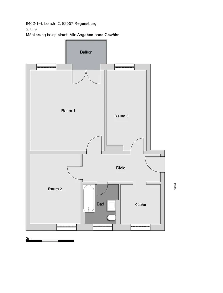 3 room apartment with 71 m² in Regensburg – Photo 3