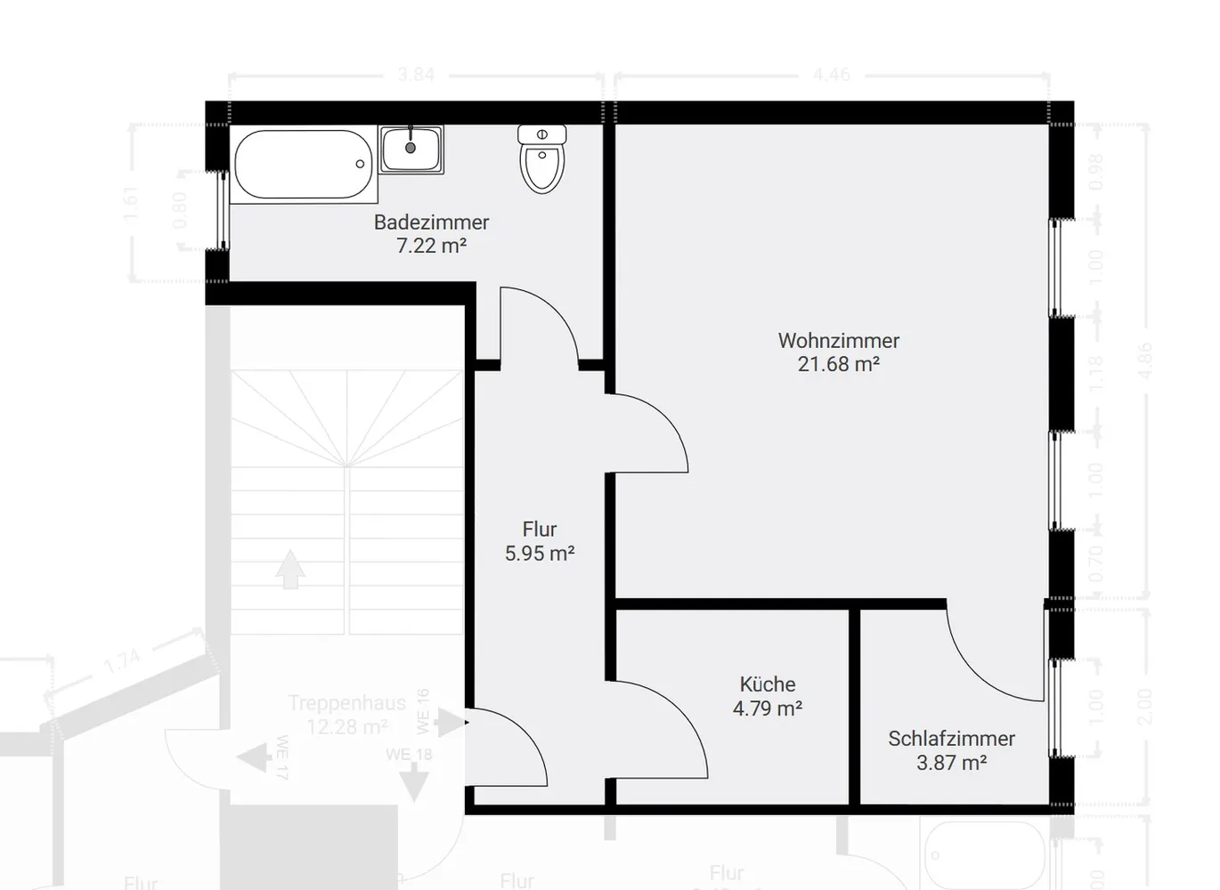 2 Zimmer Wohnung mit 44 m² in Magdeburg – Bild 8