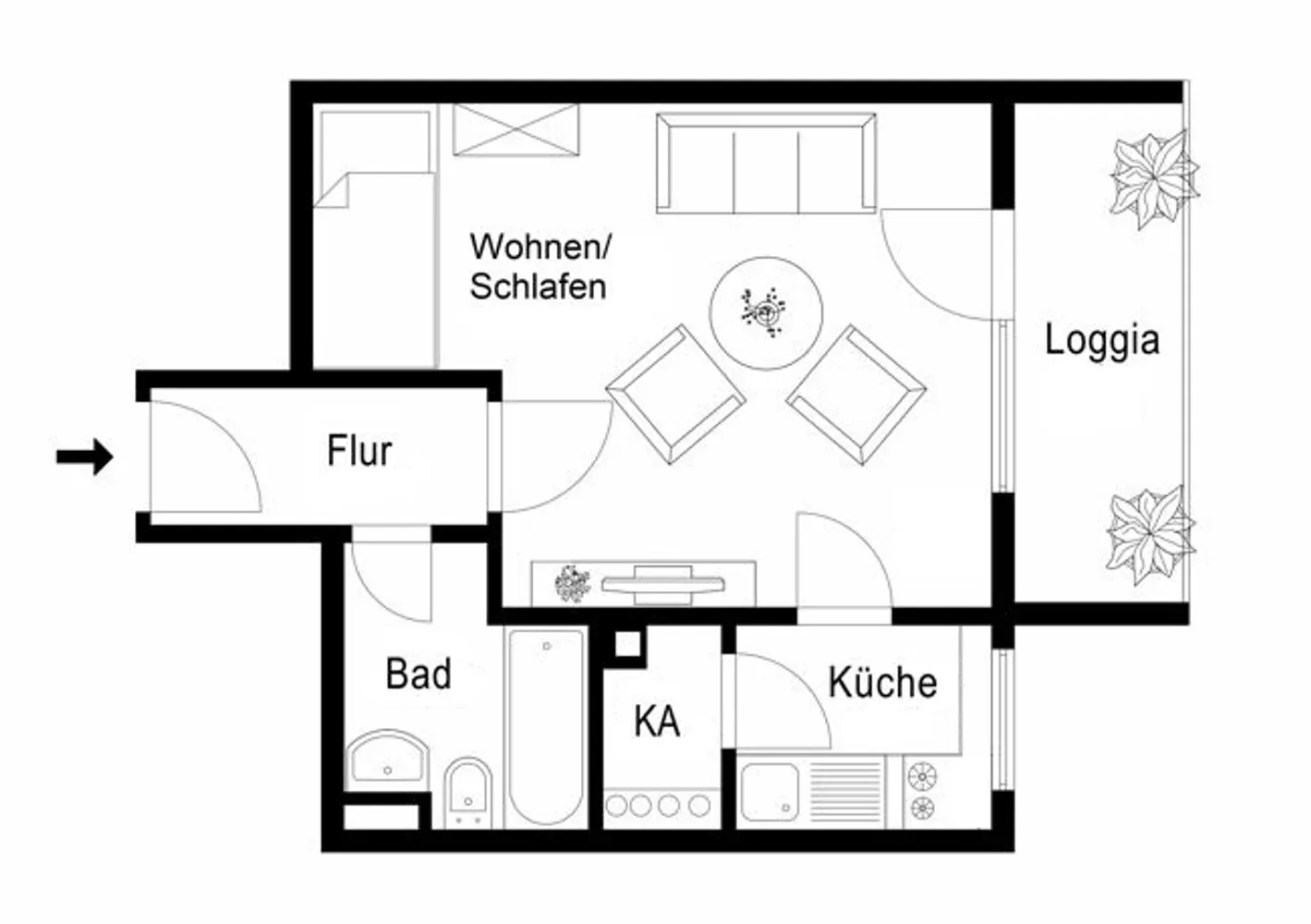 1 Zimmer Wohnung mit 33 m² in München – Bild 4