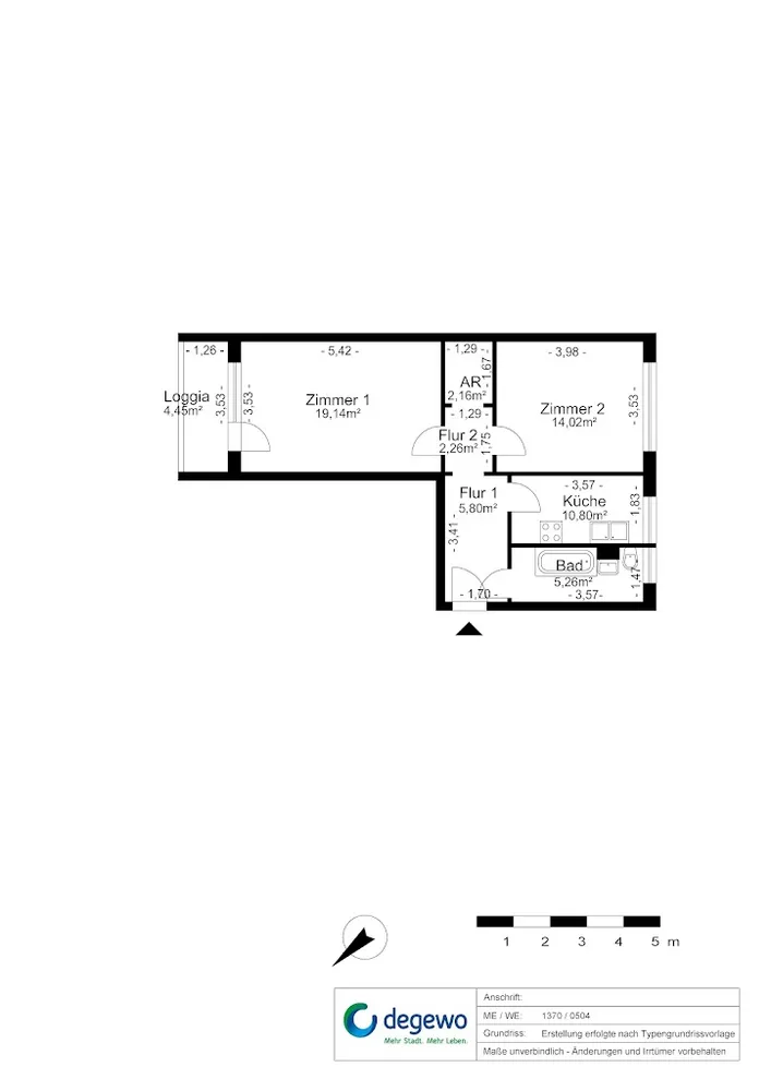 2 Zimmer Wohnung mit 56 m² in Berlin – Bild 3