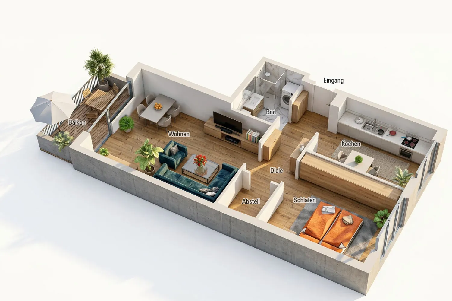 2 Zimmer Wohnung mit 62 m² in Leipzig – Bild 2