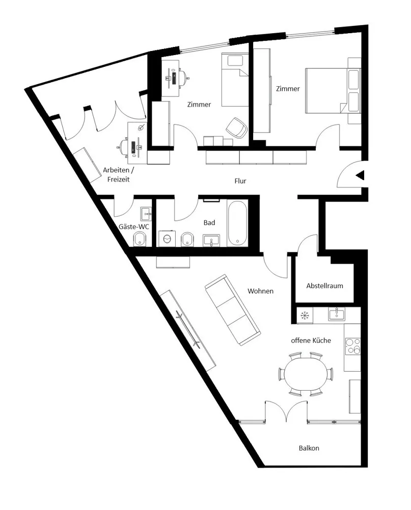 4 Zimmer Wohnung mit 102 m² in Leipzig – Bild 5