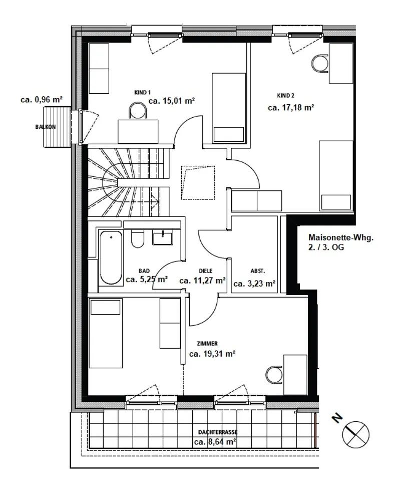 5 Zimmer Wohnung mit 131 m² in Norderstedt – Bild 10