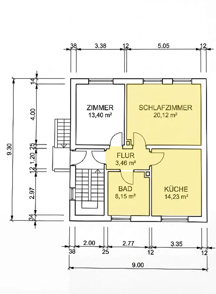 1 Zimmer Wohnung mit 46 m² in Mannheim – Bild 4