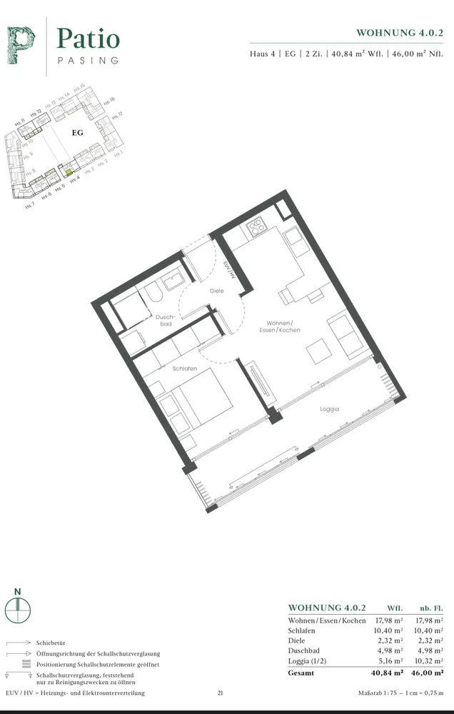 2 room apartment with 41 m² in Munich – Photo 5