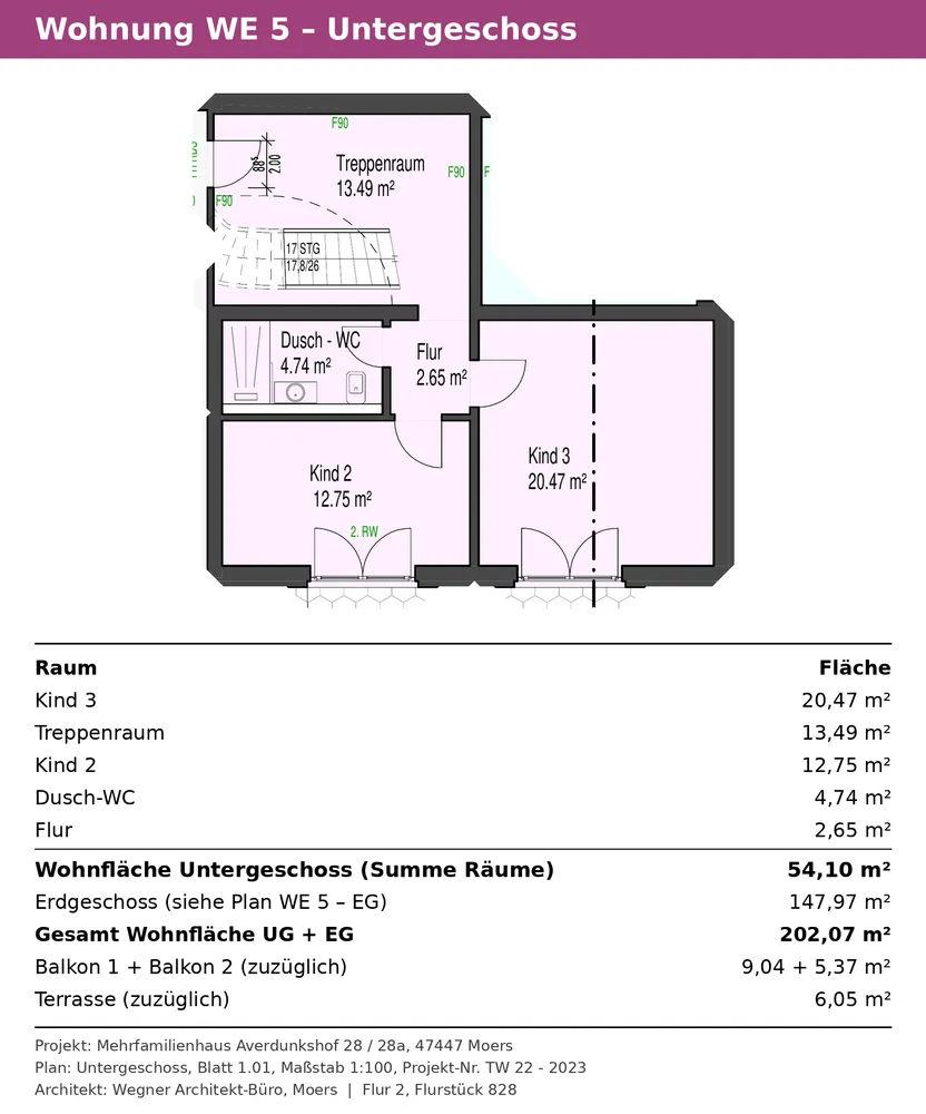 5 Zimmer Wohnung mit 217 m² in Moers – Bild 2
