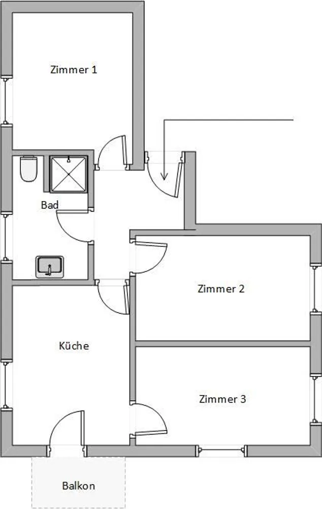 3 room apartment with 64 m² in Bielefeld – Photo 3
