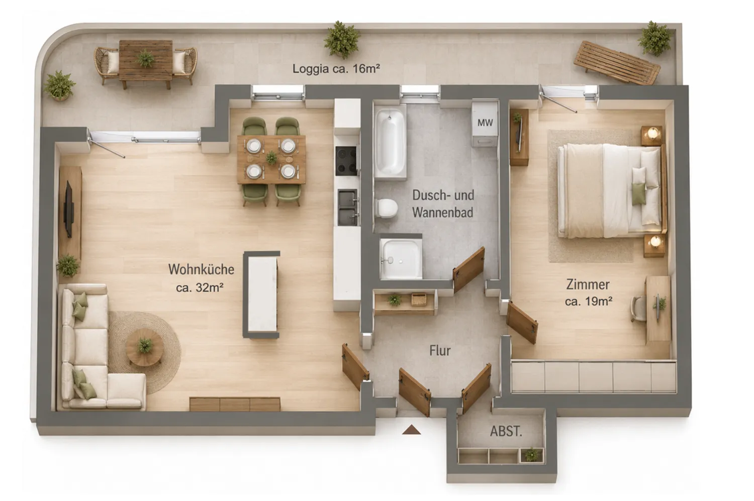 2 Zimmer Wohnung mit 74 m² in Potsdam – Bild 4