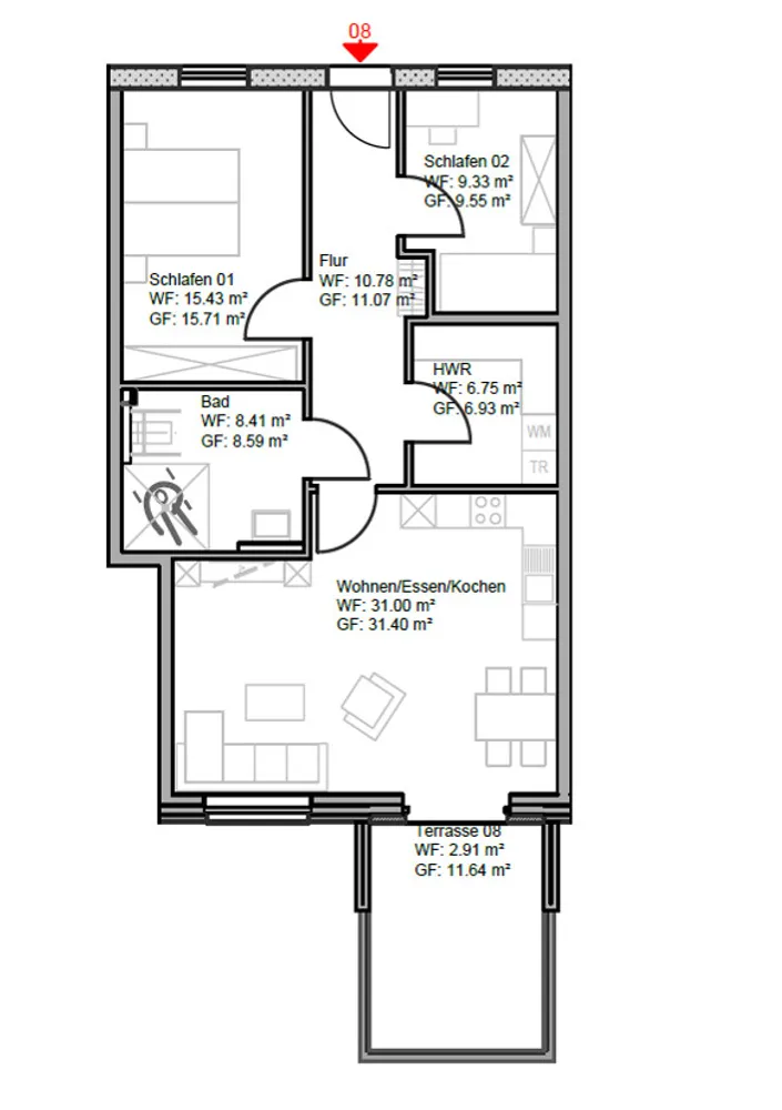 3 Zimmer Wohnung mit 85 m² in Emsdetten – Bild 1