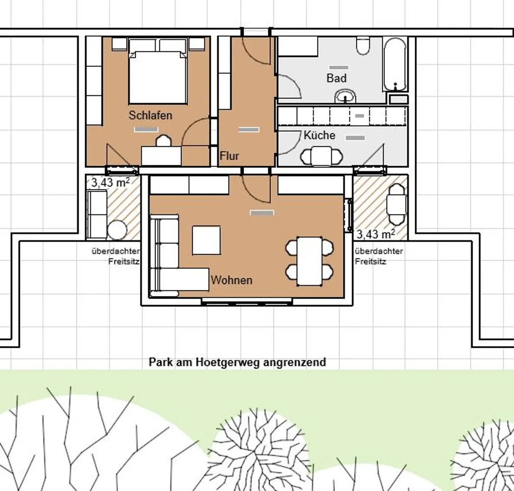 2 Zimmer Wohnung mit 66 m² in Darmstadt – Bild 2