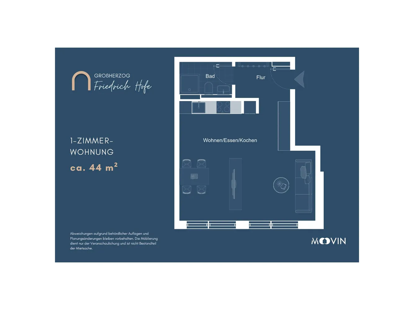 1 Zimmer Wohnung mit 44 m² in Saarbrücken – Bild 4