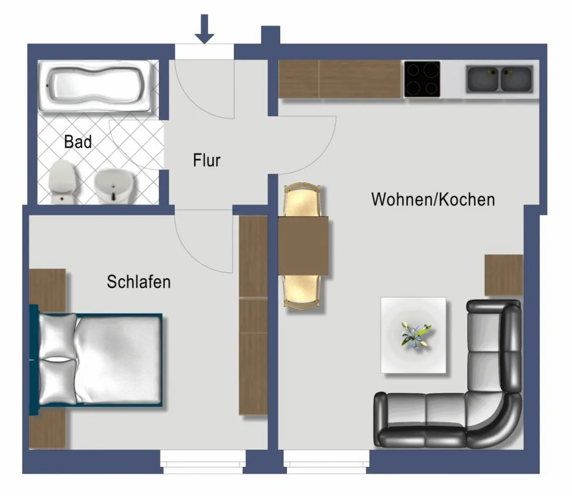 2 Zimmer Wohnung mit 40 m² in München – Bild 10