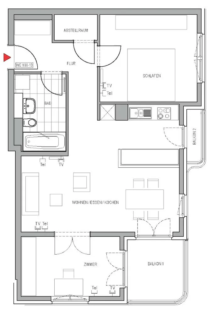 3 Zimmer Wohnung mit 77 m² in Düsseldorf – Bild 8