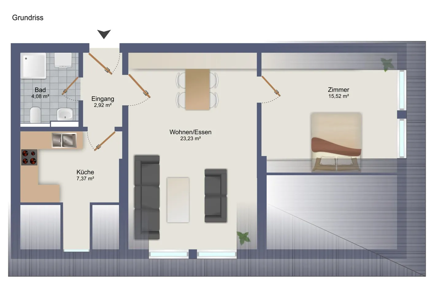 2 Zimmer Wohnung mit 53 m² in Darmstadt – Bild 10