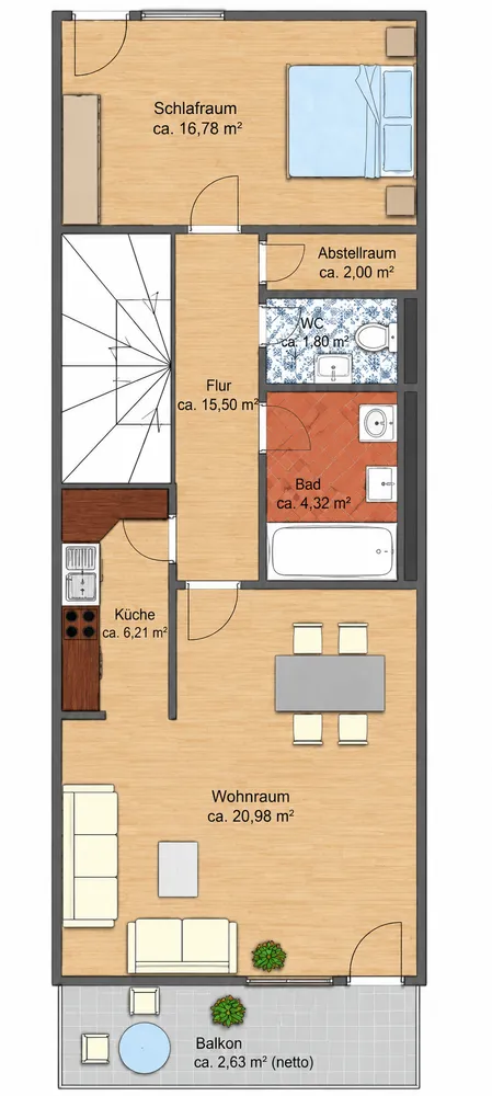 3 Zimmer Wohnung mit 84 m² in Augsburg – Bild 12