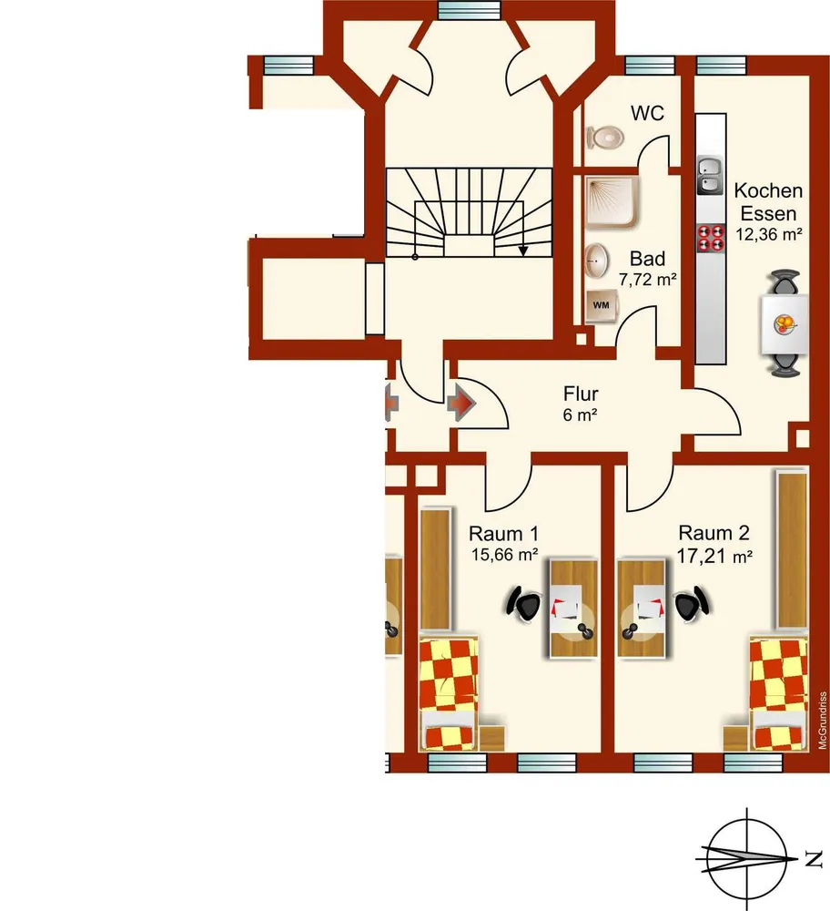 2 Zimmer Wohnung mit 56 m² in Leipzig – Bild 8
