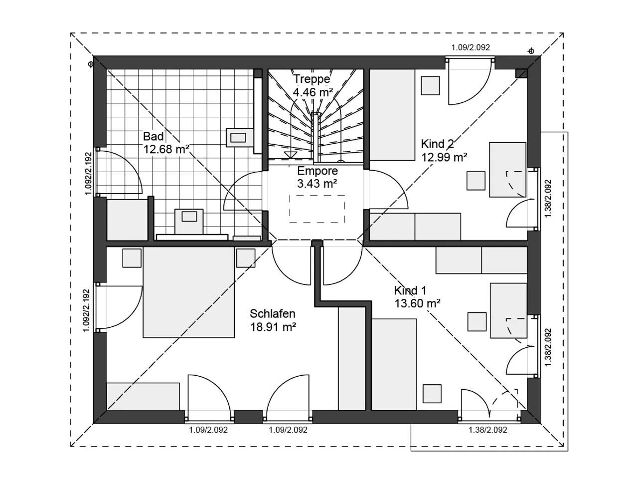 3 Zimmer Haus mit 132 m² in Recklinghausen – Bild 2