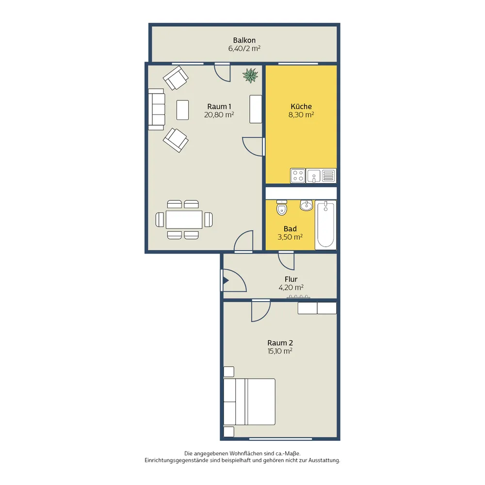 2 Zimmer Wohnung mit 56 m² in Leipzig – Bild 6