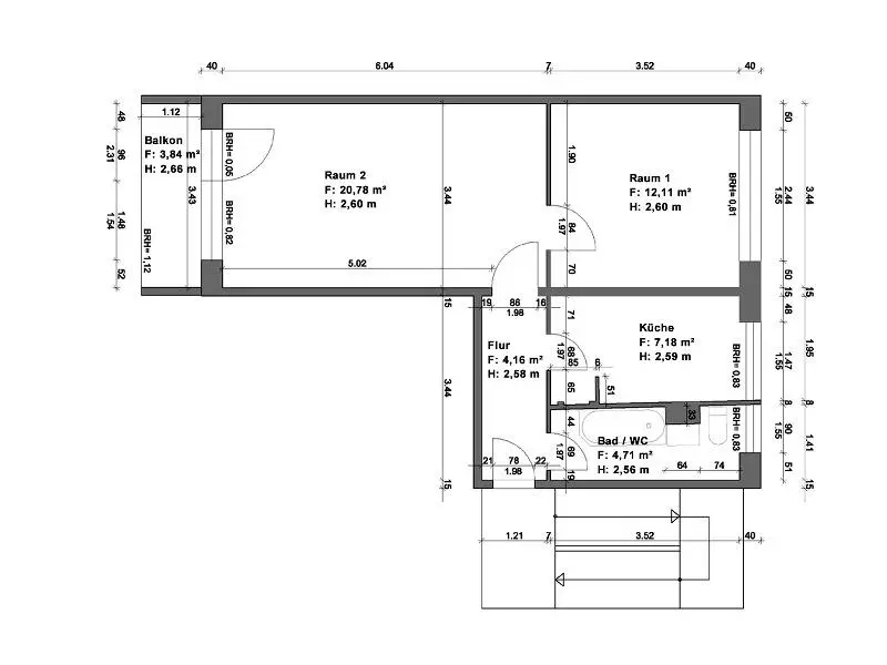 2 Zimmer Wohnung mit 51 m² in Halle (Saale) – Bild 7