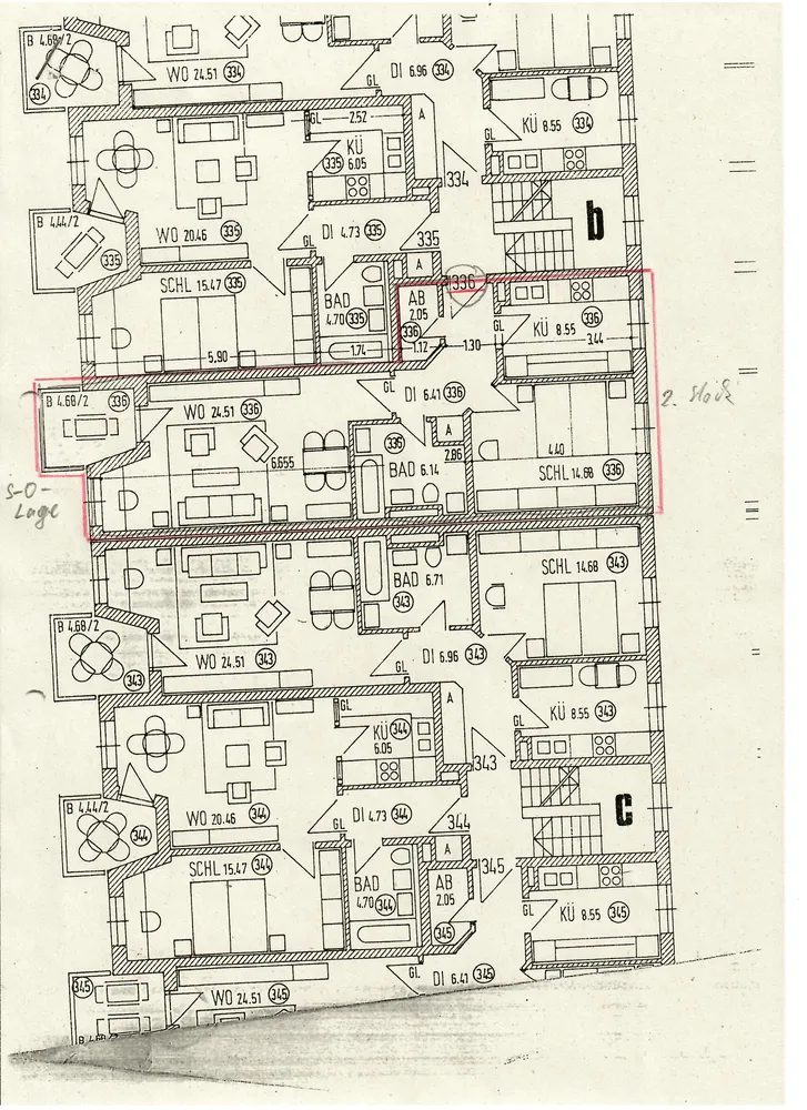 2 room apartment with 63 m² in Augsburg – Photo 4