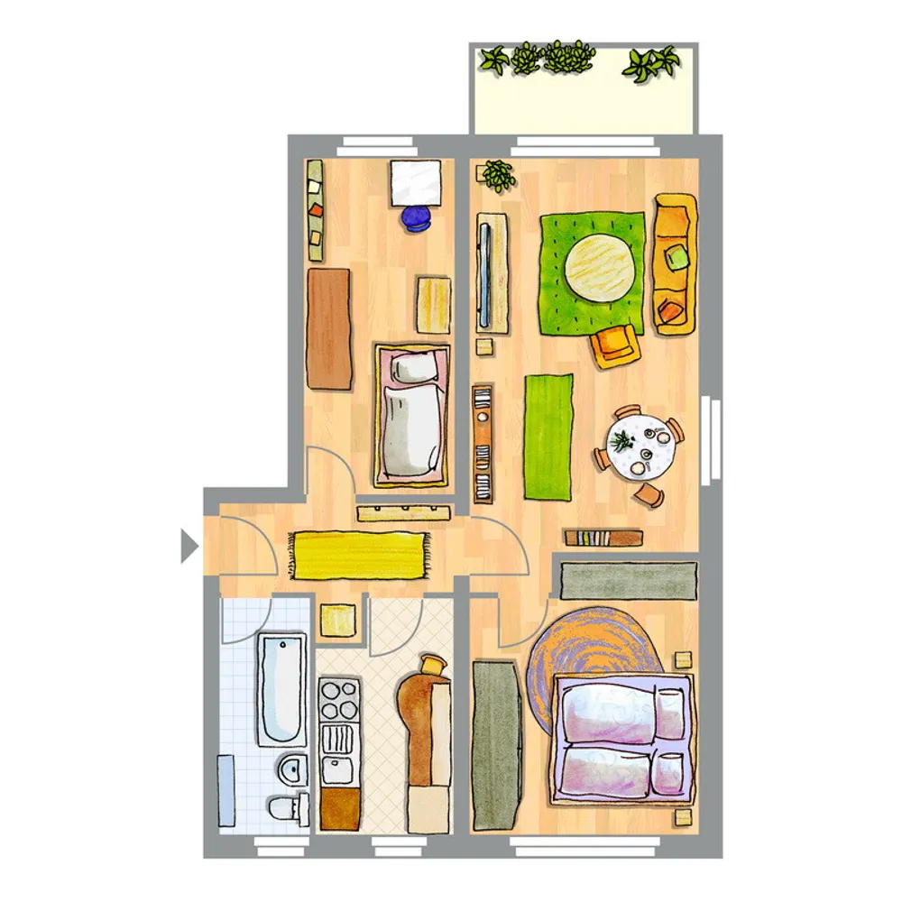 3 Zimmer Wohnung mit 61 m² in Wittenberg – Bild 4