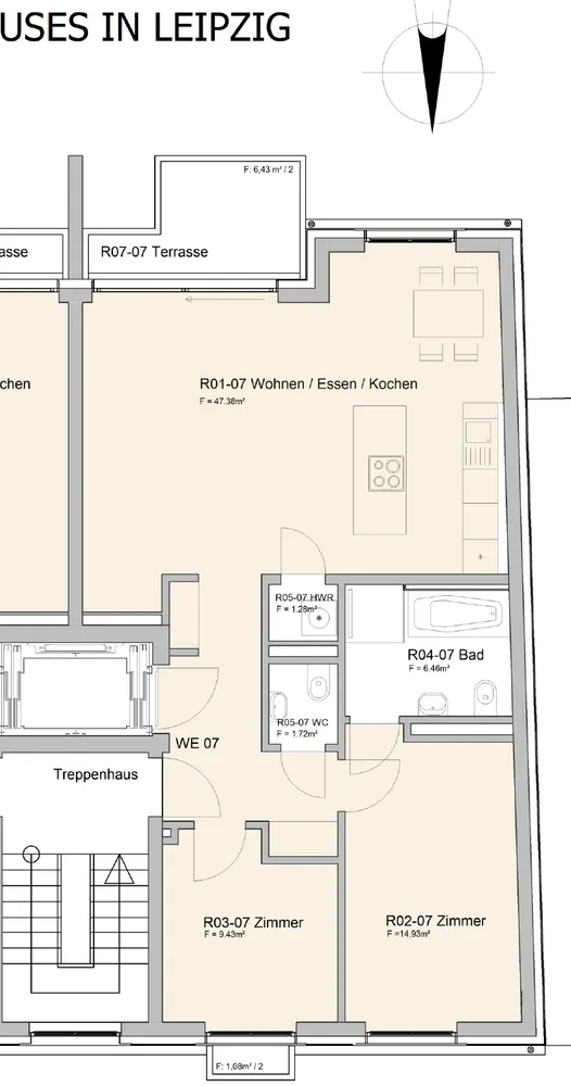 3 Zimmer Wohnung mit 85 m² in Leipzig – Bild 2