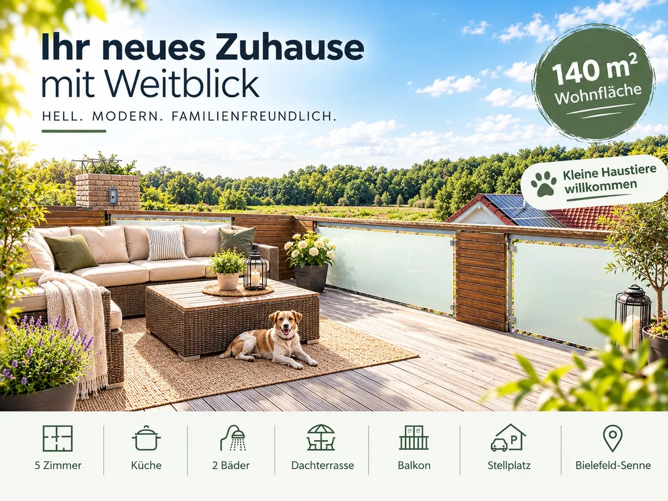 5 Zimmer Wohnung mit 140 m² in Bielefeld – Bild 4