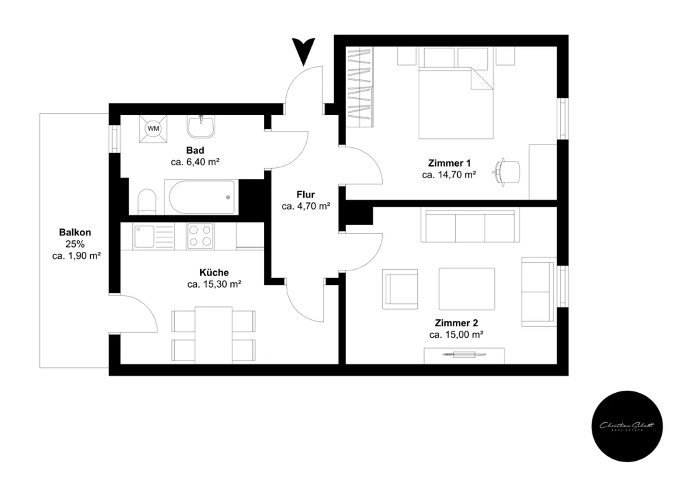 2 Zimmer Wohnung mit 58 m² in Chemnitz – Bild 10