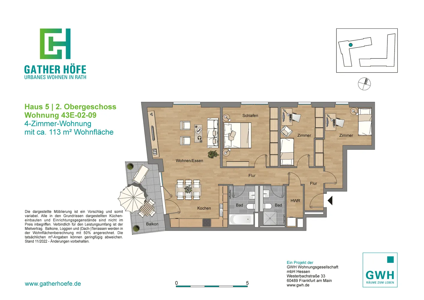 4 room apartment with 108 m² in Düsseldorf – Photo 4