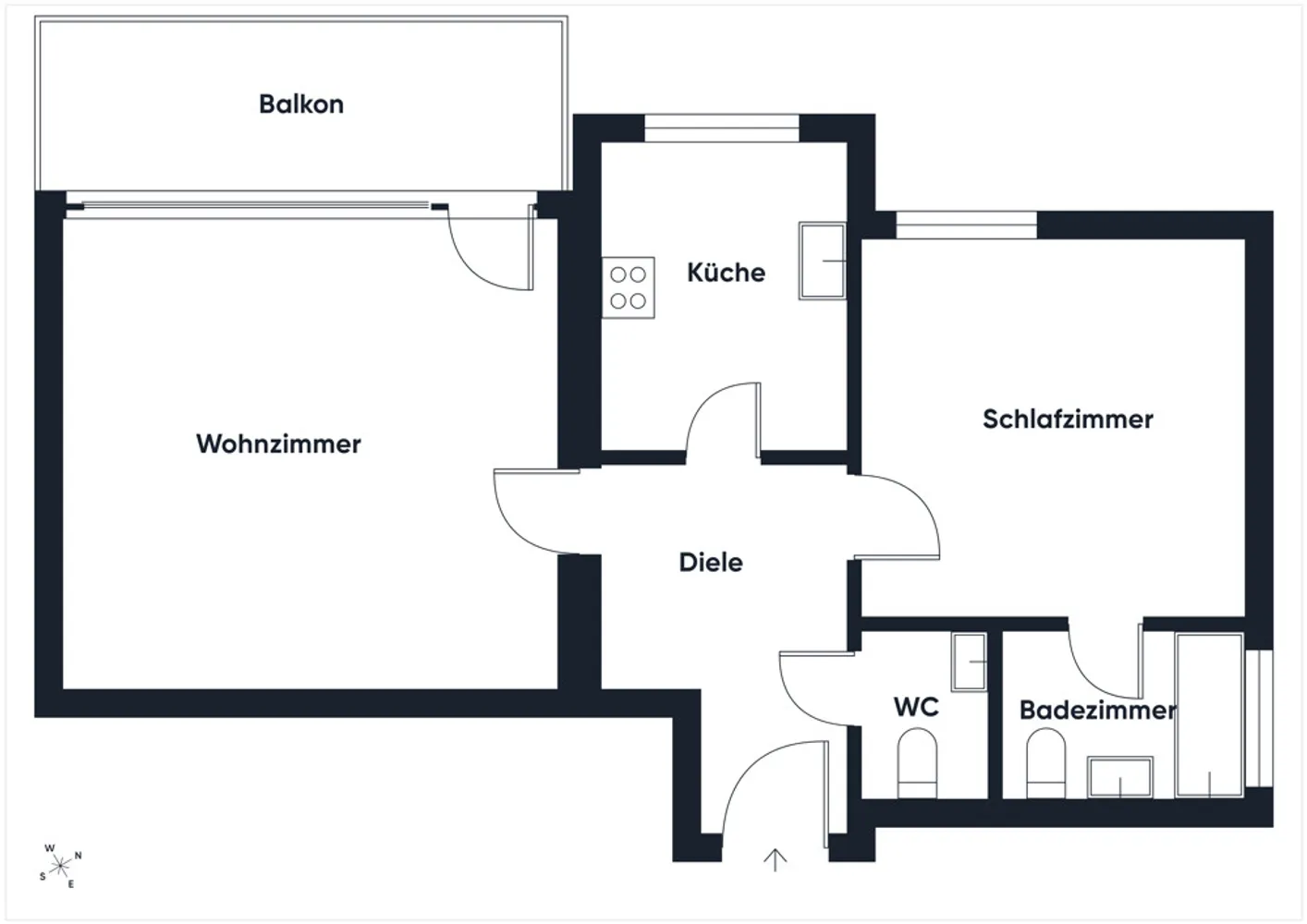 2 Zimmer Wohnung mit 59 m² in Düsseldorf – Bild 2