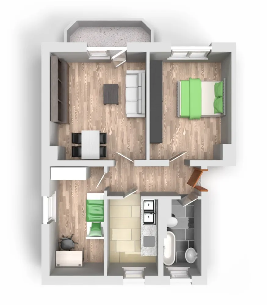 3 Zimmer Wohnung mit 61 m² in Halle (Saale) – Bild 10