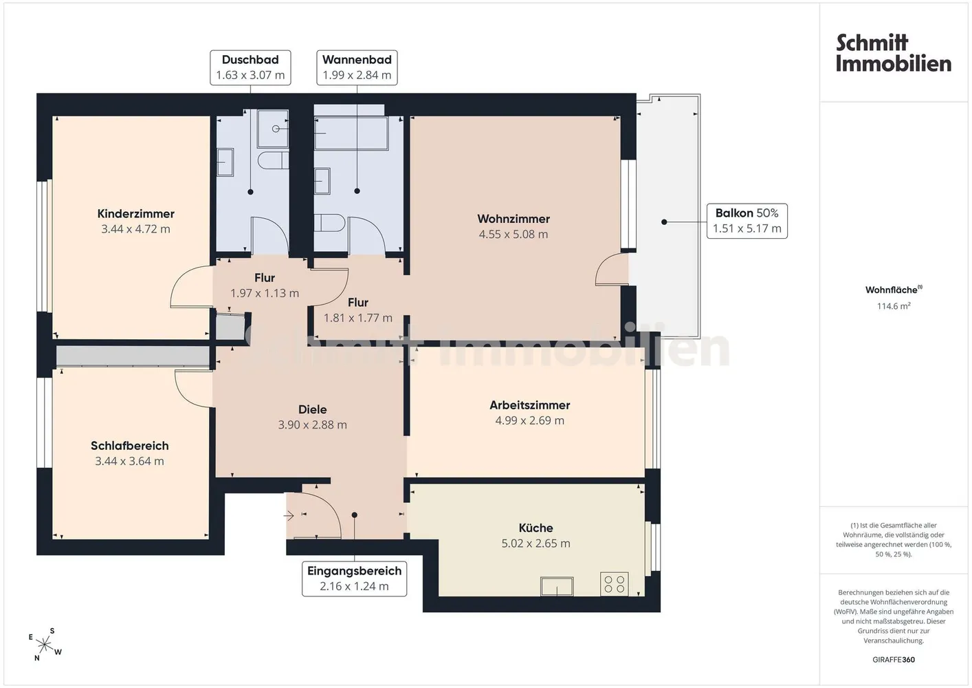 4 room apartment with 115 m² in Frankfurt am Main – Photo 3