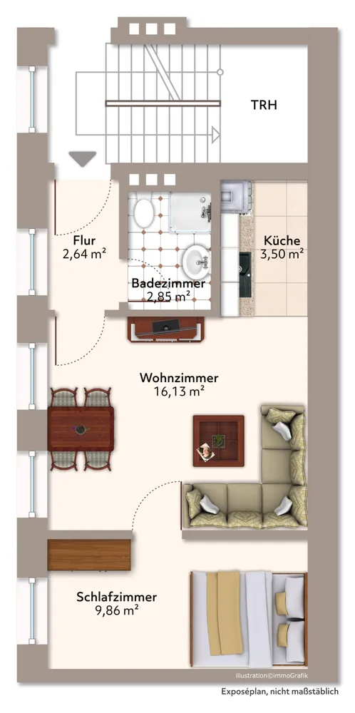 2 Zimmer Wohnung mit 33 m² in Magdeburg – Bild 9