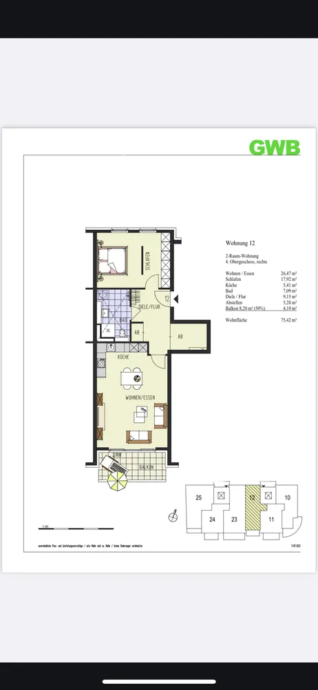 2 Zimmer Wohnung mit 76 m² in Langenfeld – Bild 7