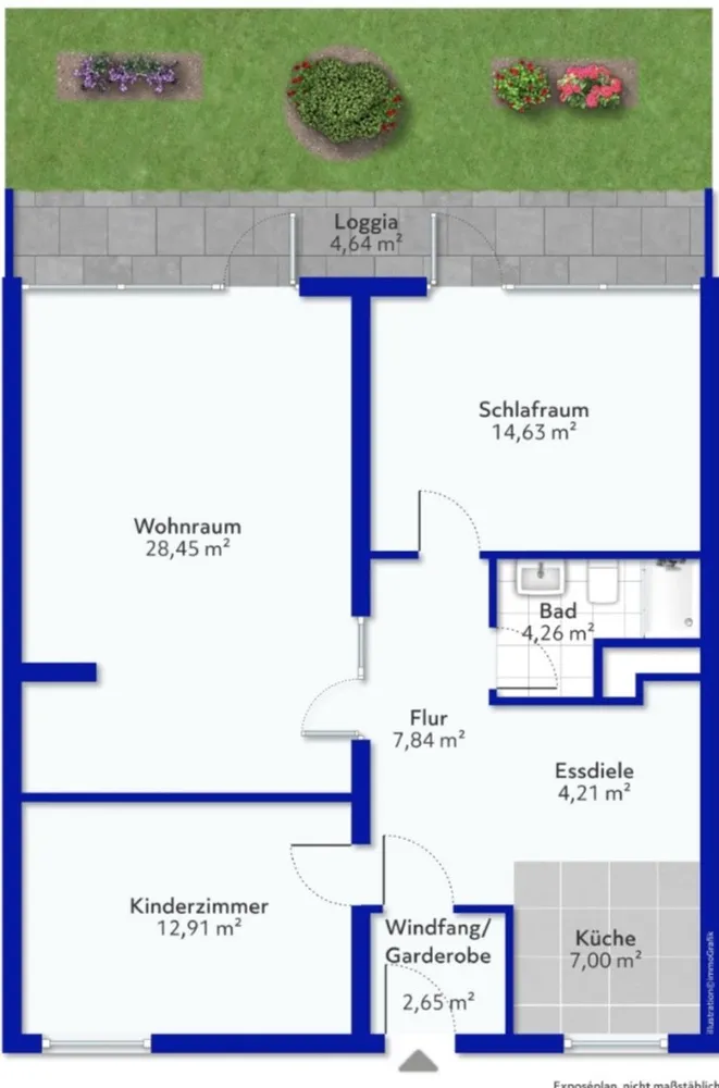 1 Zimmer Wohnung mit 28 m² in Hamburg – Bild 9
