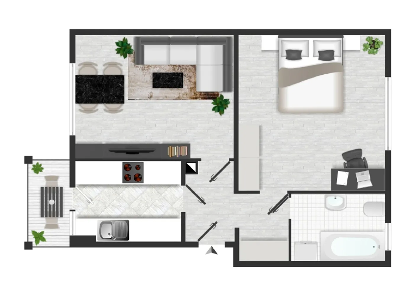 2 Zimmer Wohnung mit 57 m² in Dresden – Bild 2