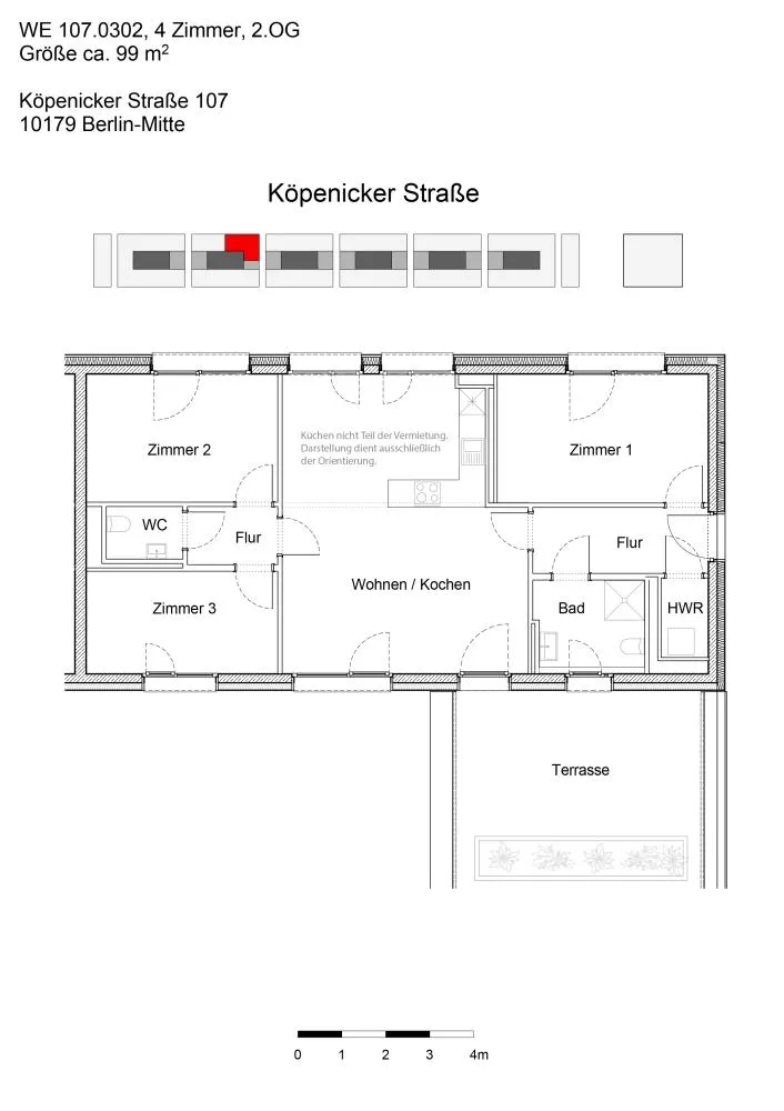 4 Zimmer Wohnung mit 99 m² in Berlin – Bild 2