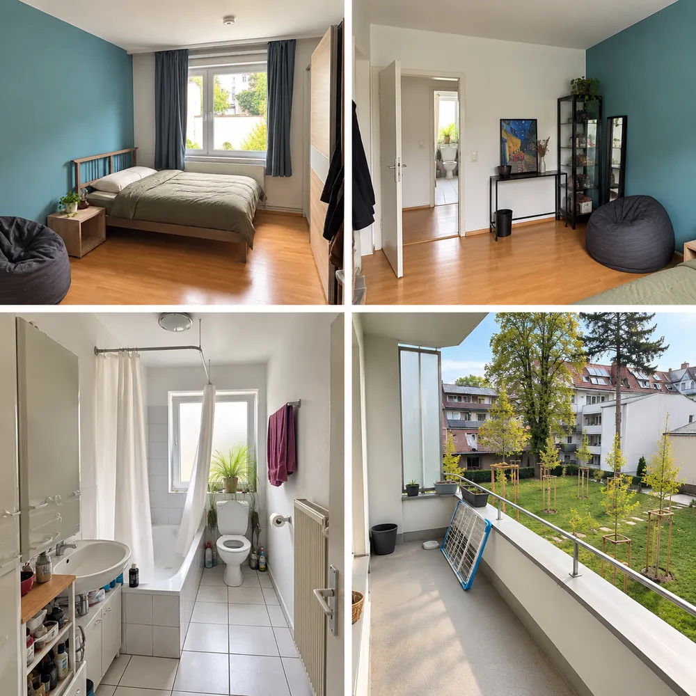 2 room apartment with 58 m² in Darmstadt – Photo 2
