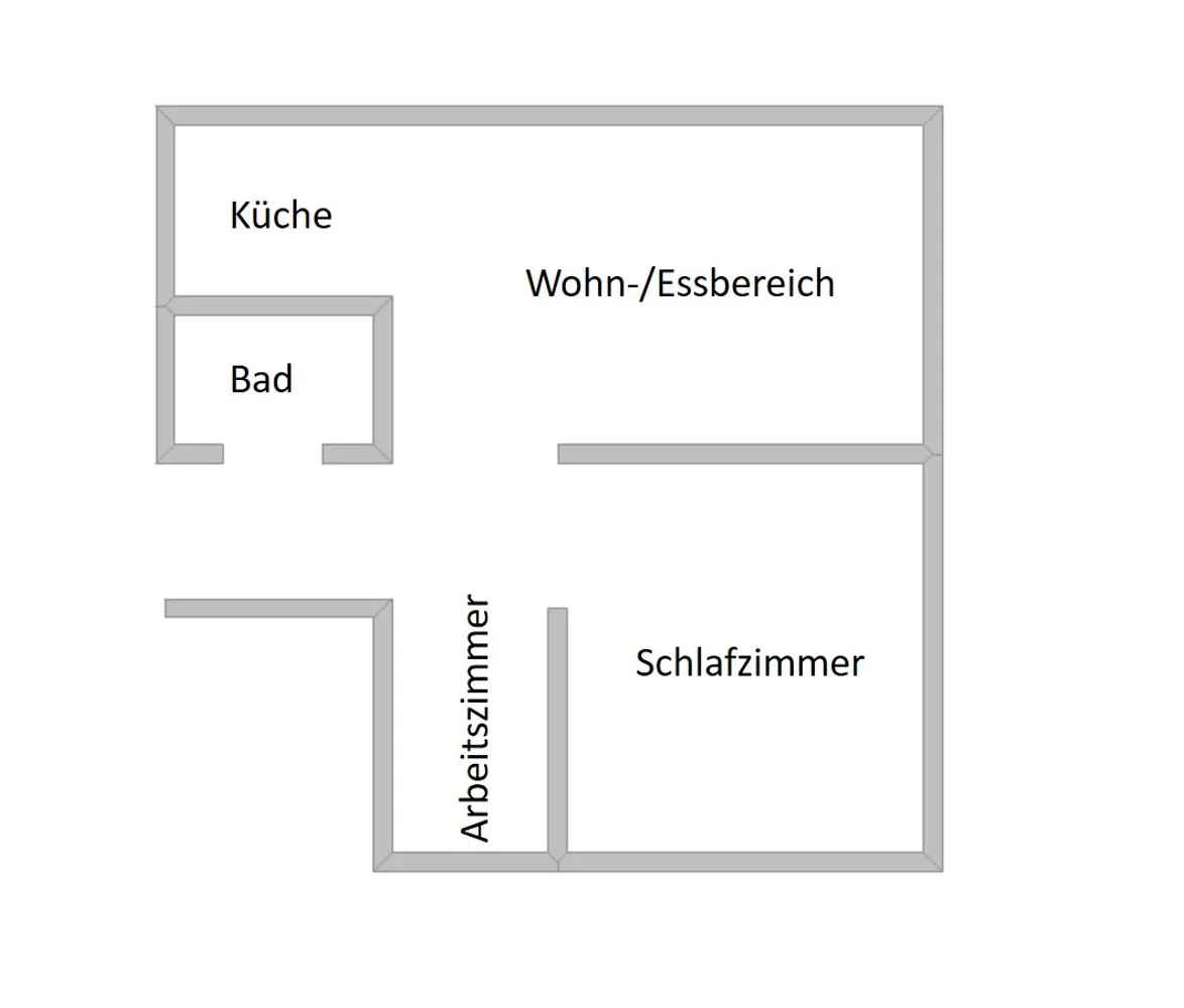 3 Zimmer Wohnung mit 67 m² in Düsseldorf – Bild 1