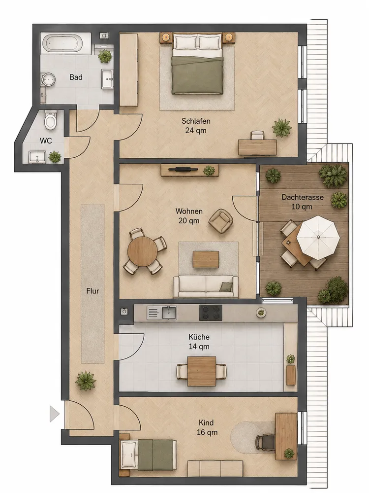 3 Zimmer Wohnung mit 96 m² in Leipzig – Bild 9