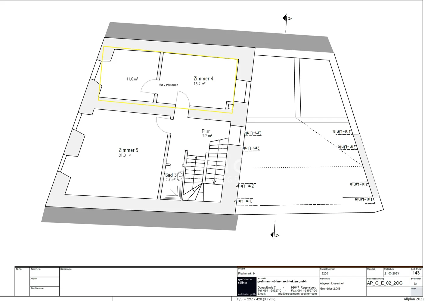 1 Zimmer Wohnung mit 26 m² in Regensburg – Bild 6